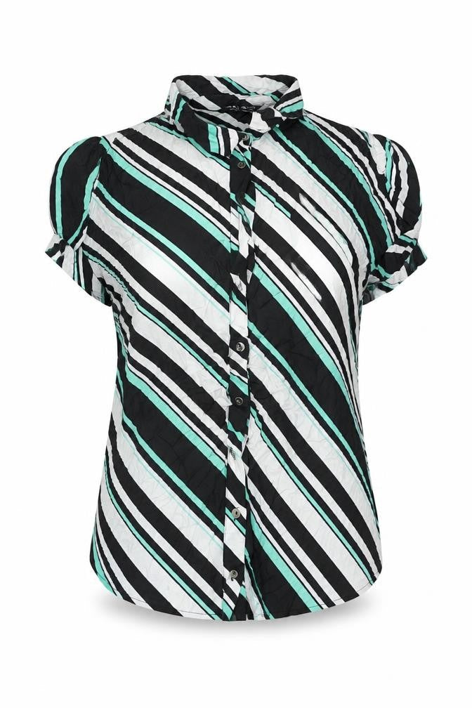 Womens UK Size 14 Select Black Basic Button-Up