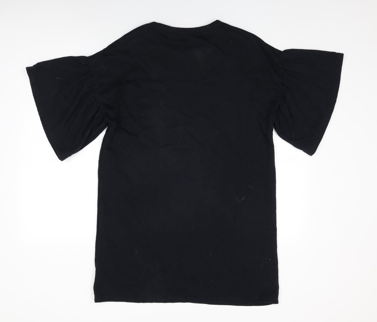 Glassons Womens Black Cotton Shift Size S Round Neck Pullover