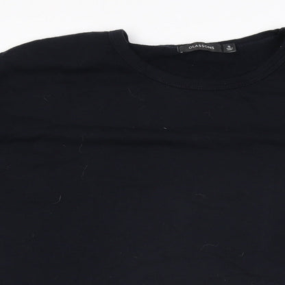 Glassons Womens Black Cotton Shift Size S Round Neck Pullover