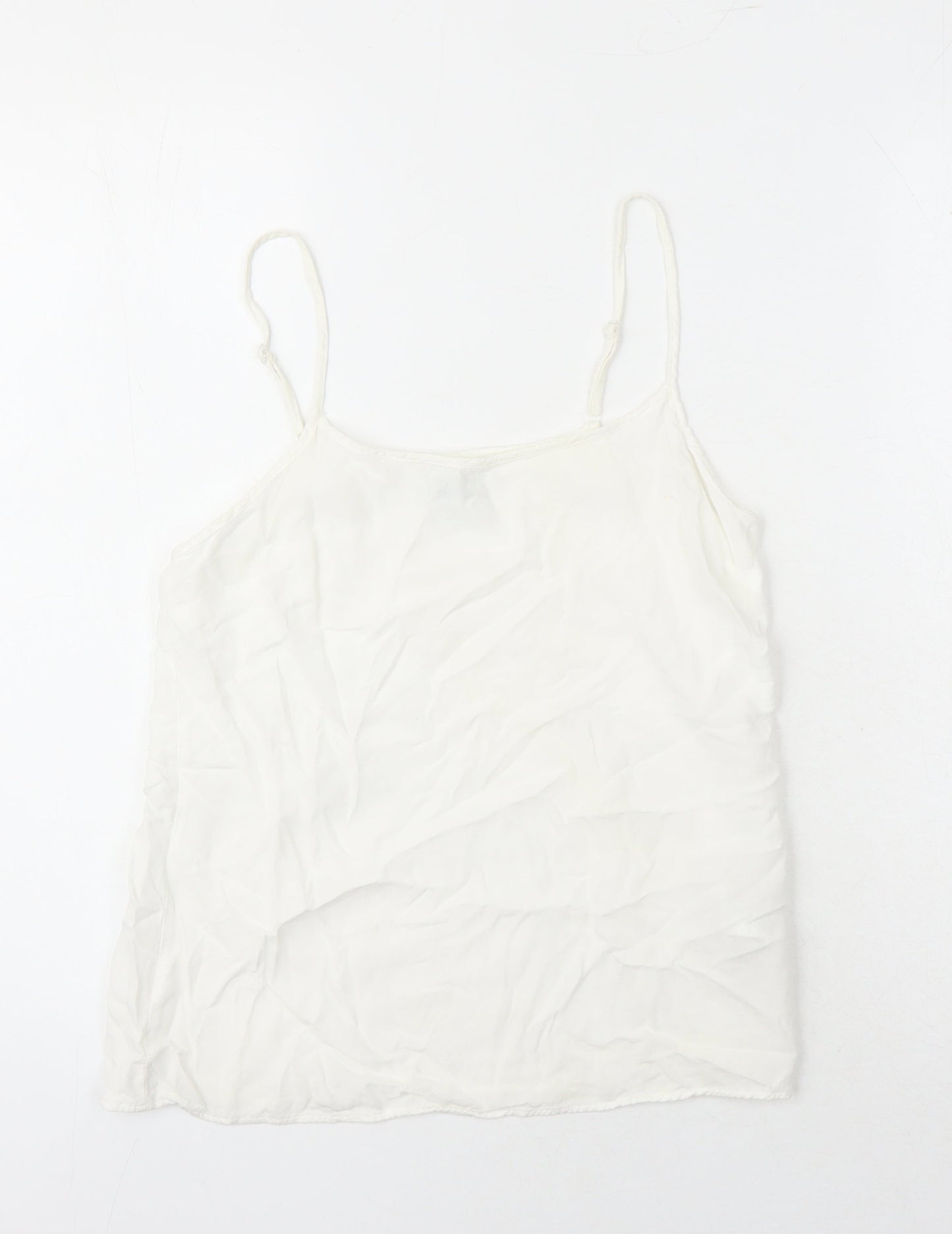 Womens UK Size XS VERO MODA White Basic T-Shirt