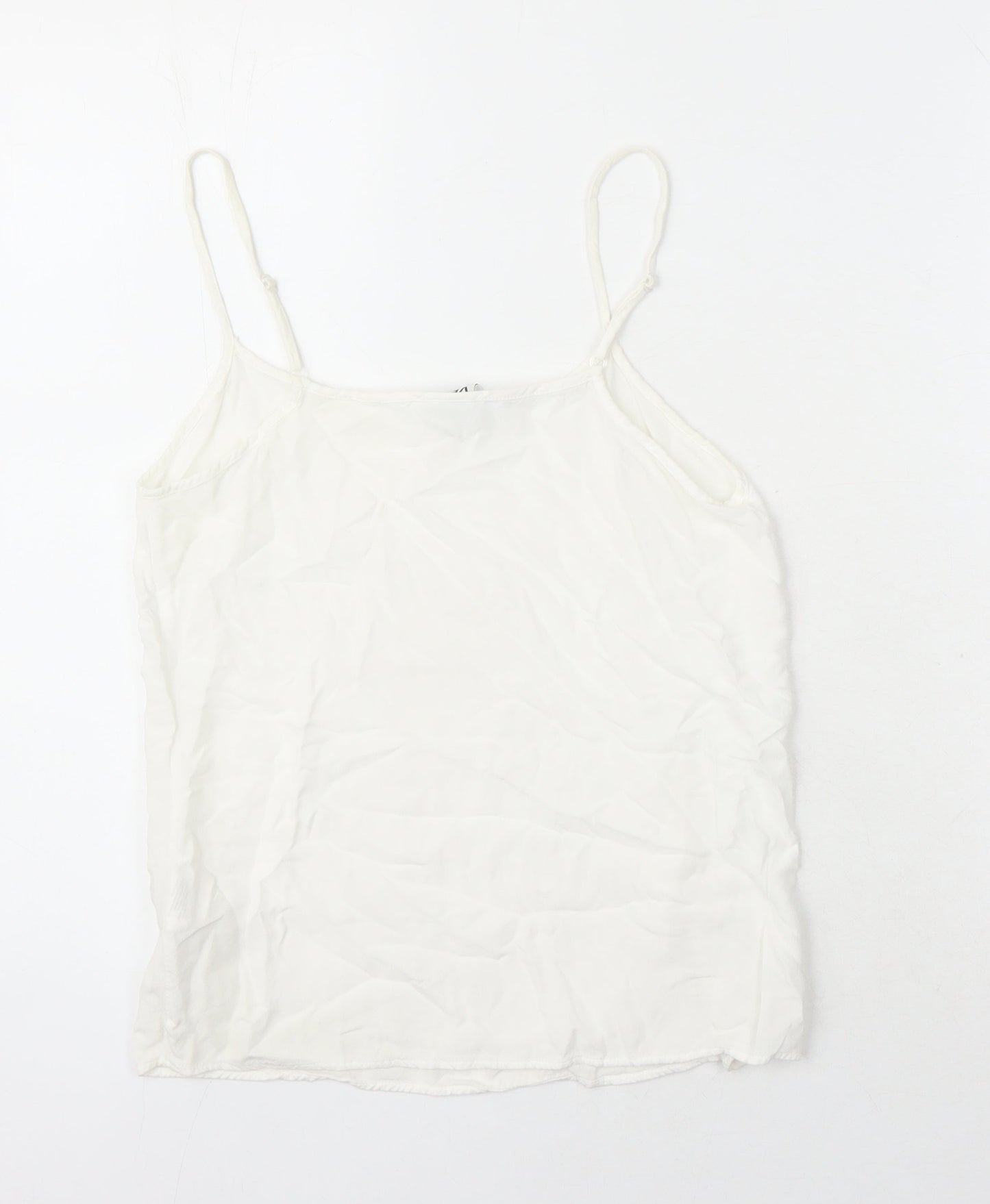 Womens UK Size XS VERO MODA White Basic T-Shirt