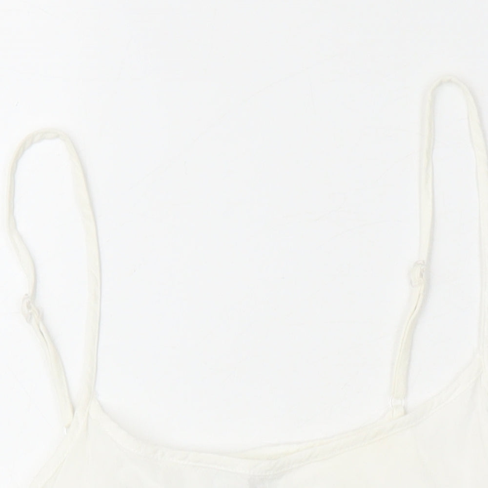 Womens UK Size XS VERO MODA White Basic T-Shirt