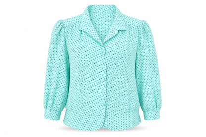 Womens UK Size 14 Berkertex Green Tunic Blouse