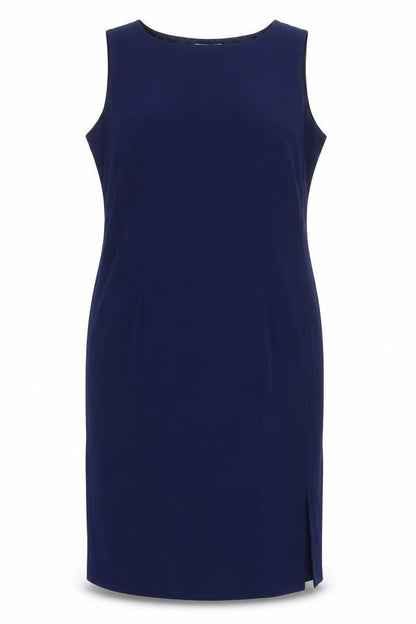 Nightingales Womens Blue Polyester Shift Size 18 Boat Neck