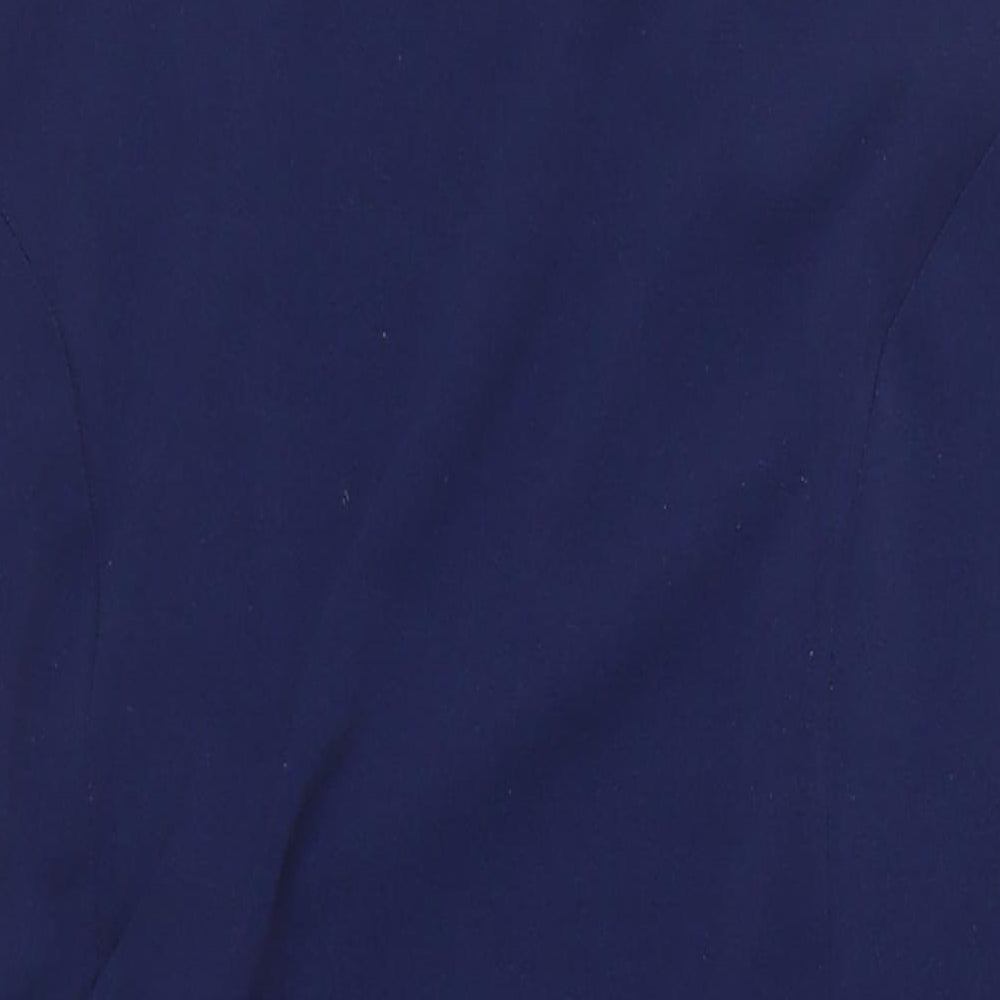 Nightingales Womens Blue Polyester Shift Size 18 Boat Neck