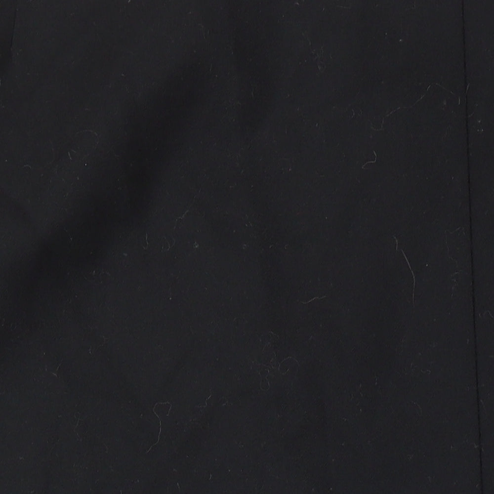 Seda Modell Womens Black Viscose A-Line Skirt Size 46 in Zip