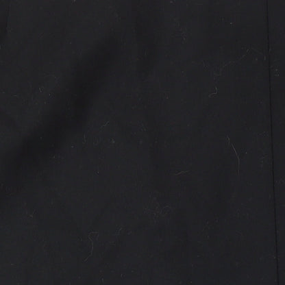 Seda Modell Womens Black Viscose A-Line Skirt Size 46 in Zip