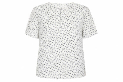 Marks & Spencer Womens Multicoloured Floral Polyester Tunic Blouse Size 12 Round Neck