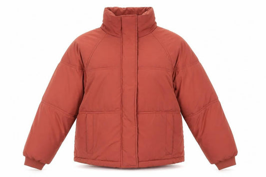 Womens UK Size 10 Topshop Brown Puffer Jacket