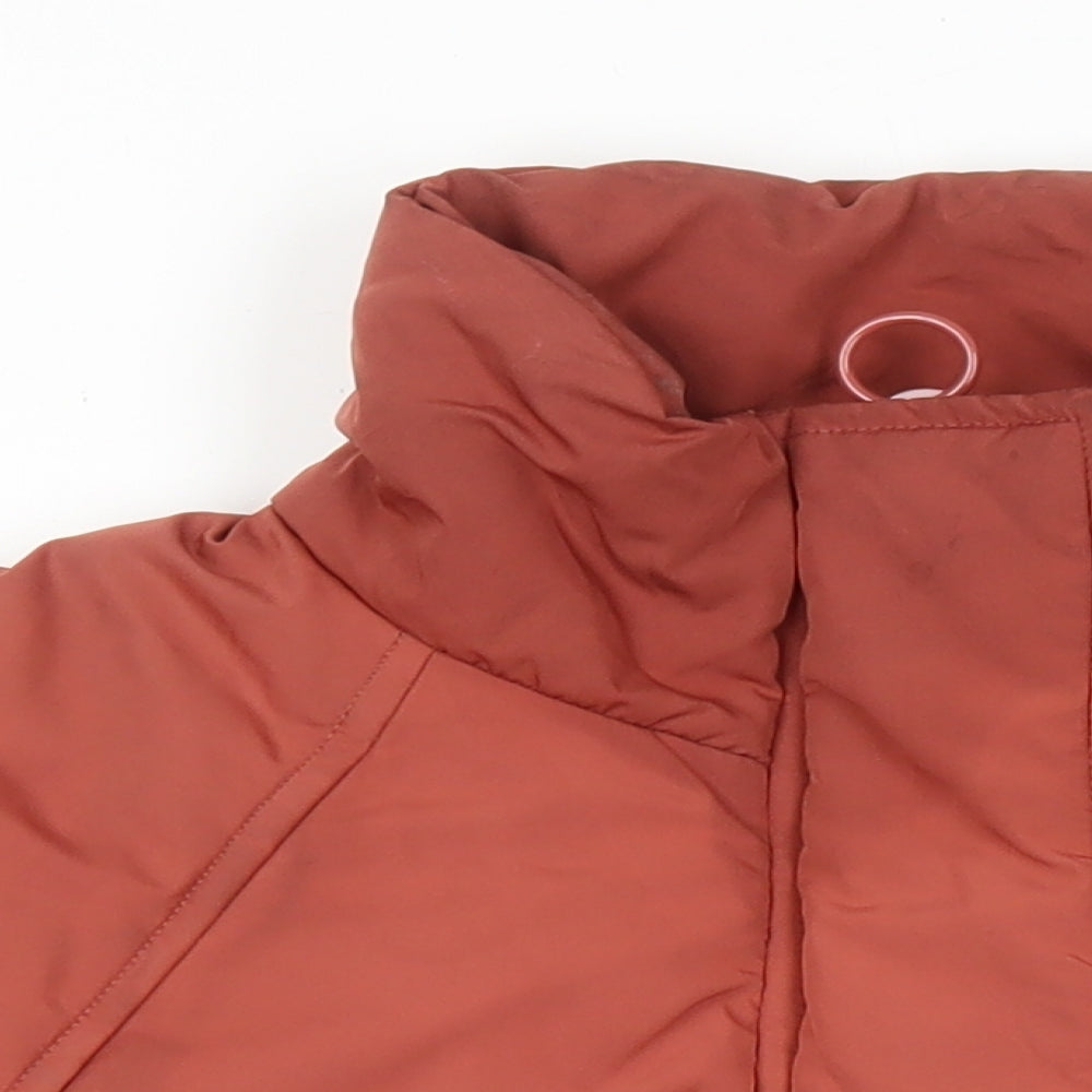 Womens UK Size 10 Topshop Brown Puffer Jacket