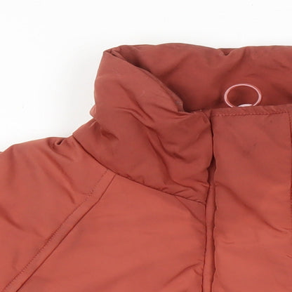 Womens UK Size 10 Topshop Brown Puffer Jacket