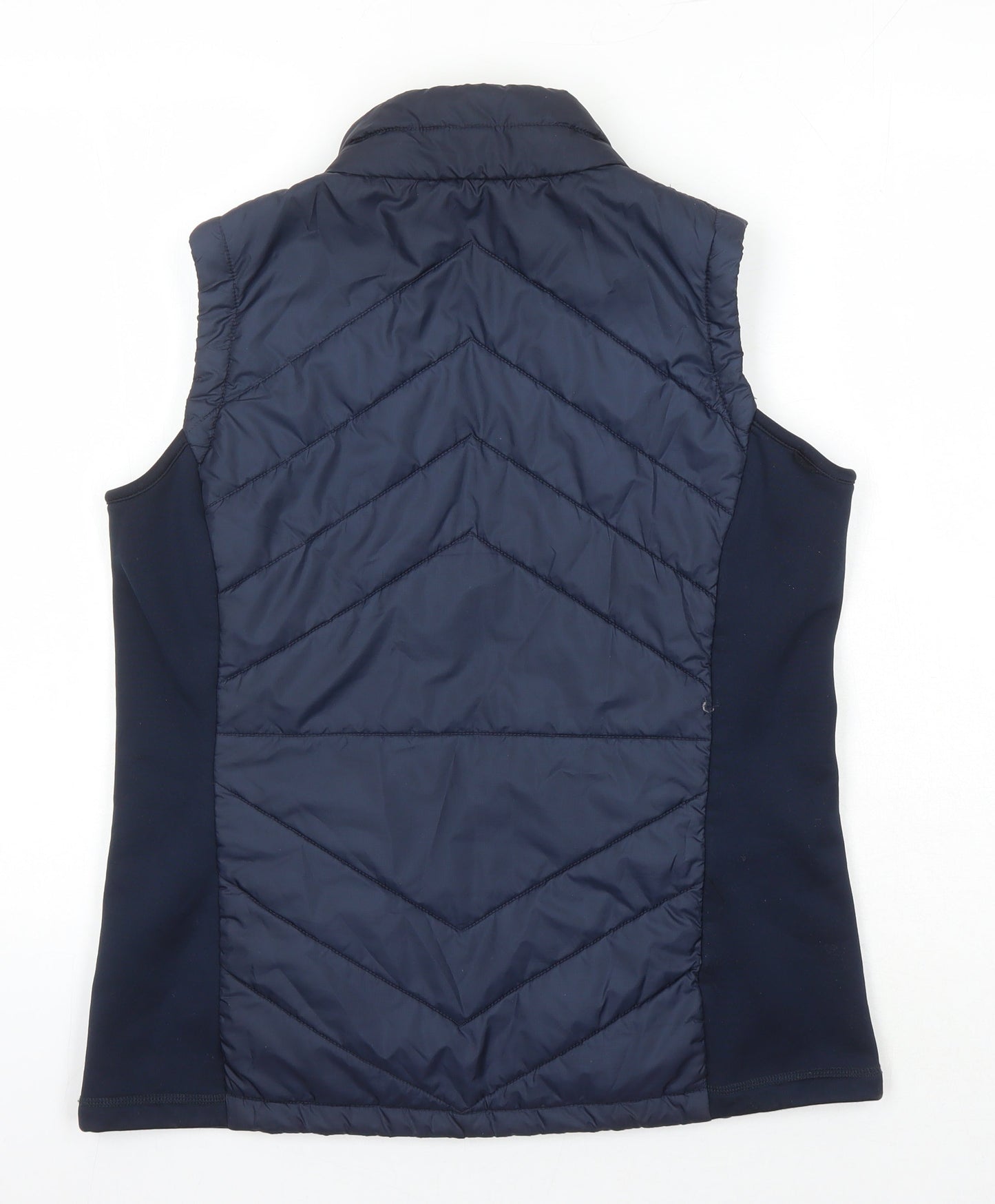 Womens UK Size 14 Green Lamb Blue Gilet