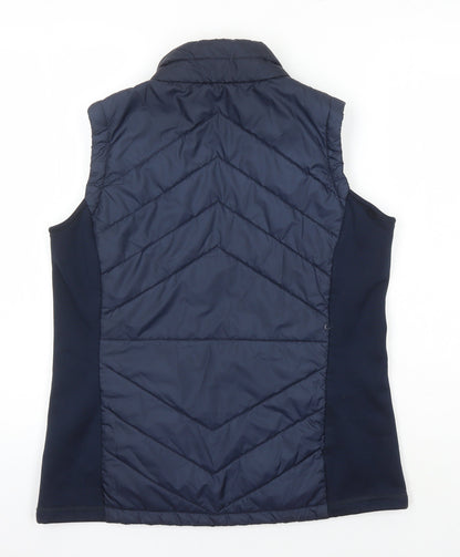 Womens UK Size 14 Green Lamb Blue Gilet
