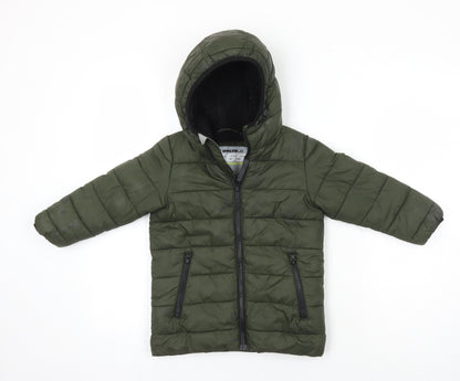 Next Boys Gold Ikat Puffer Jacket Coat Size 3 Years