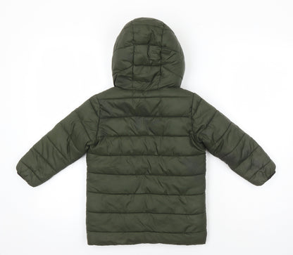 Next Boys Gold Ikat Puffer Jacket Coat Size 3 Years