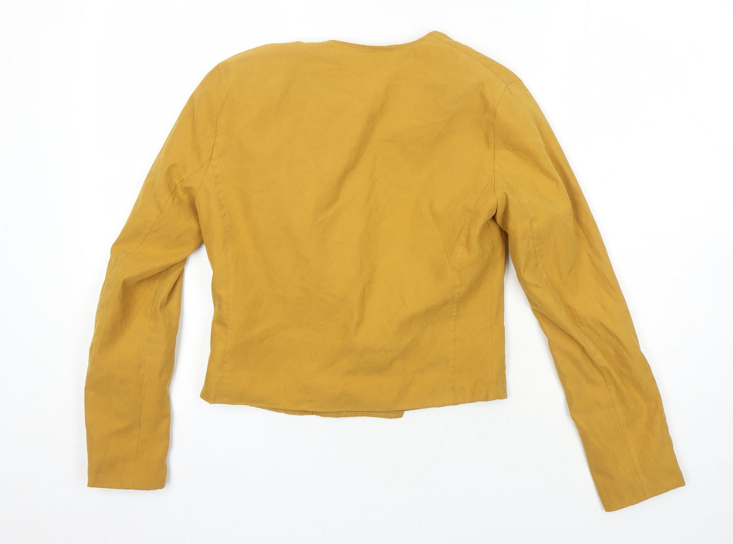 Boohoo Womens Yellow Jacket Size 8