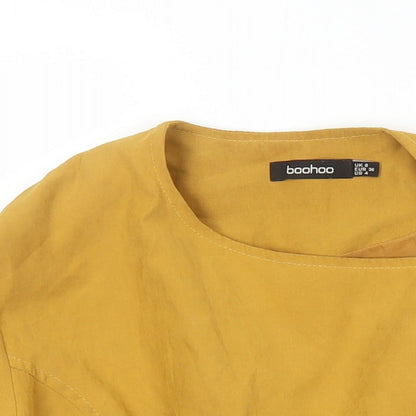 Boohoo Womens Yellow Jacket Size 8