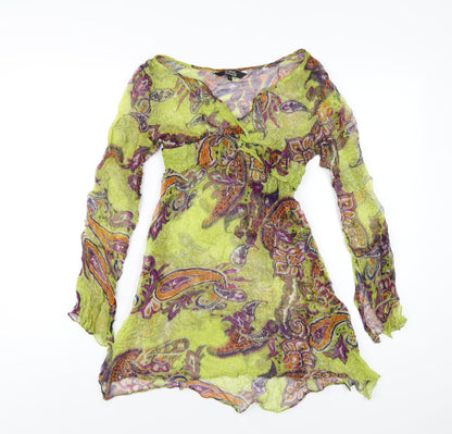 Womens UK Size 12 Julien Macdonald Green Basic Blouse