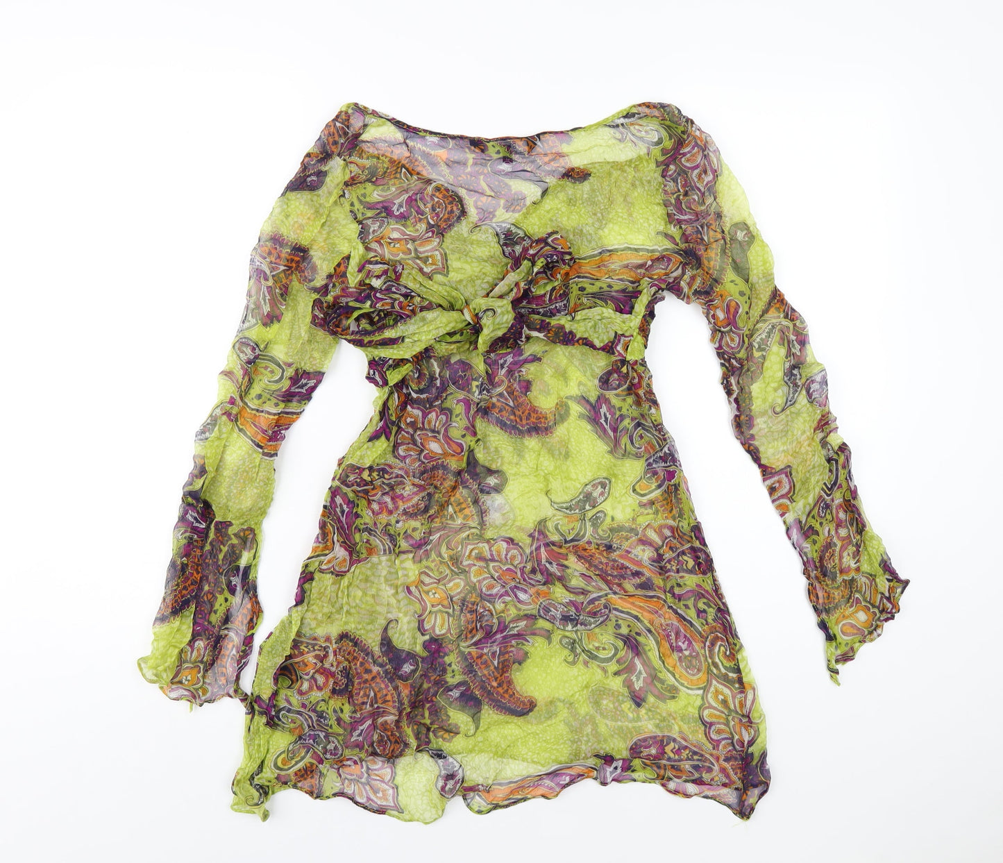 Womens UK Size 12 Julien Macdonald Green Basic Blouse
