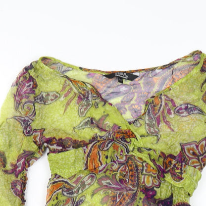 Womens UK Size 12 Julien Macdonald Green Basic Blouse