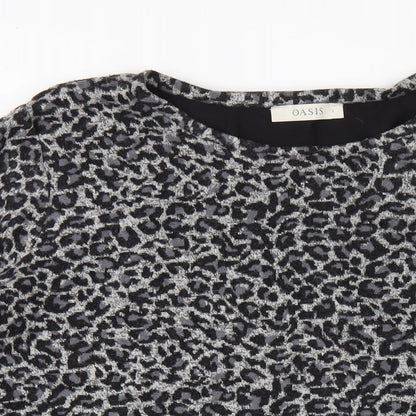 Womens UK Size L Oasis Grey Basic T-Shirt