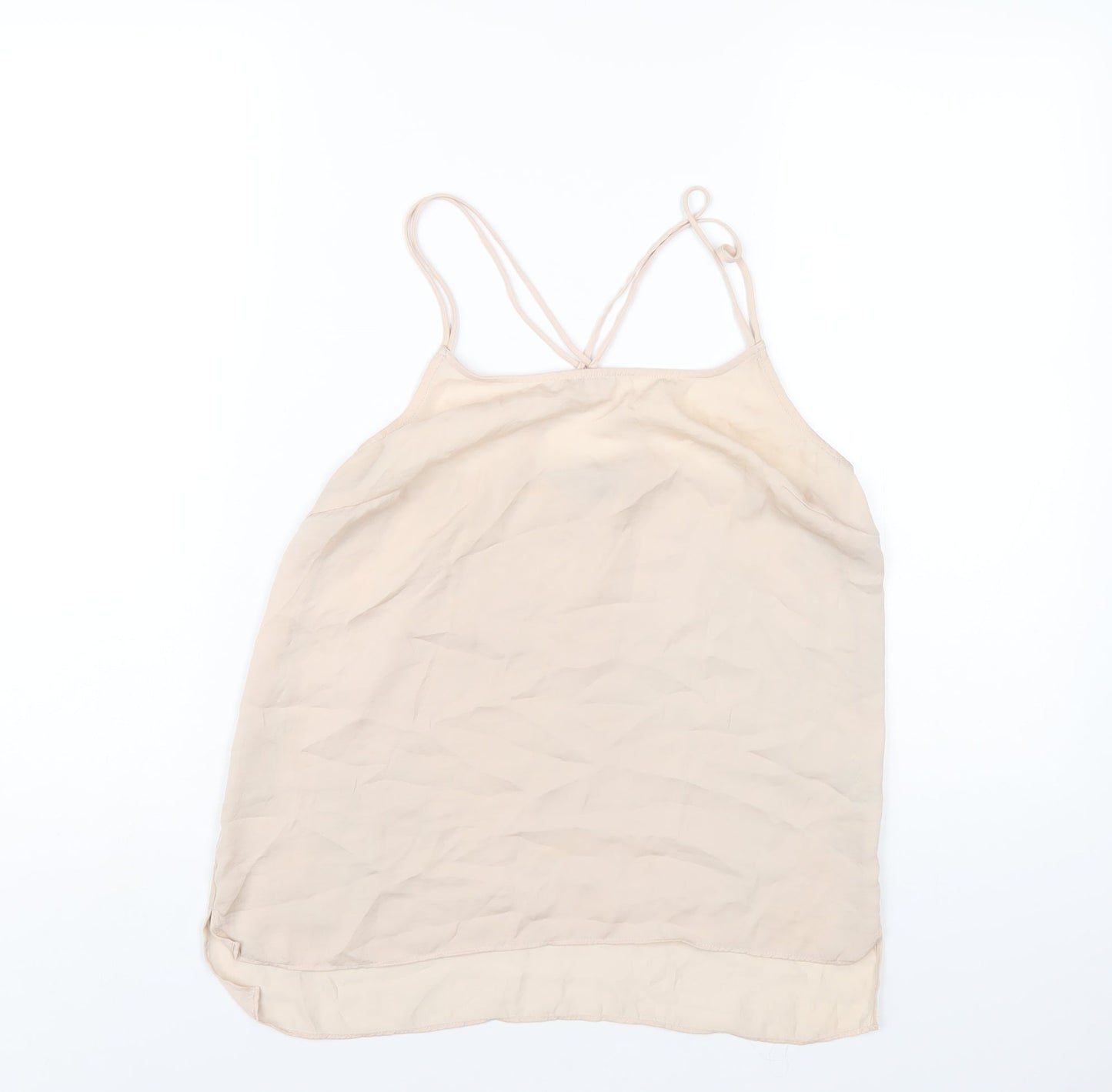 Womens UK Size 10 Marks and Spencer Beige Camisole T-Shirt