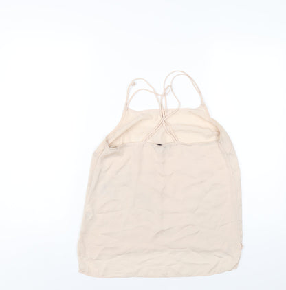 Womens UK Size 10 Marks and Spencer Beige Camisole T-Shirt