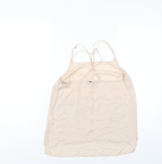 Womens UK Size 10 Marks and Spencer Beige Camisole T-Shirt