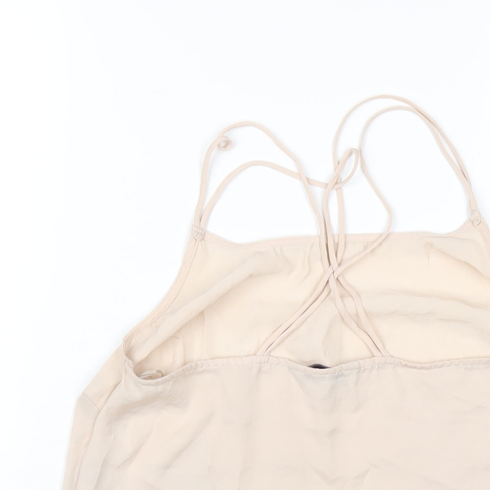 Womens UK Size 10 Marks and Spencer Beige Camisole T-Shirt