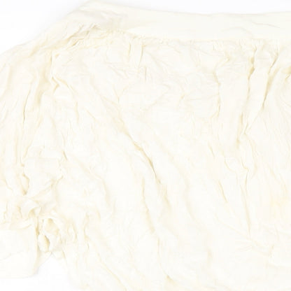Womens UK Size 12 NEXT Ivory Basic T-Shirt