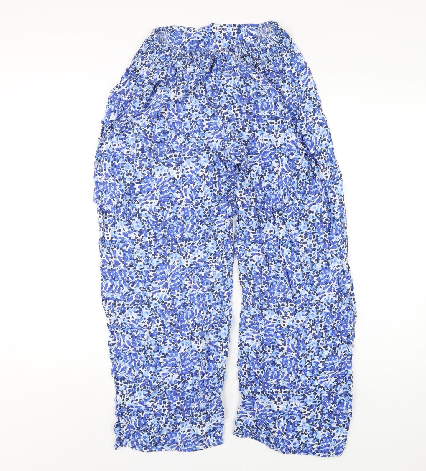 Womens UK Size S Marks and Spencer Regular Fit  Blue Trousers