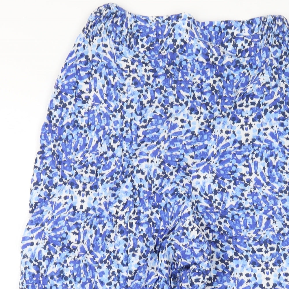Womens UK Size S Marks and Spencer Regular Fit  Blue Trousers