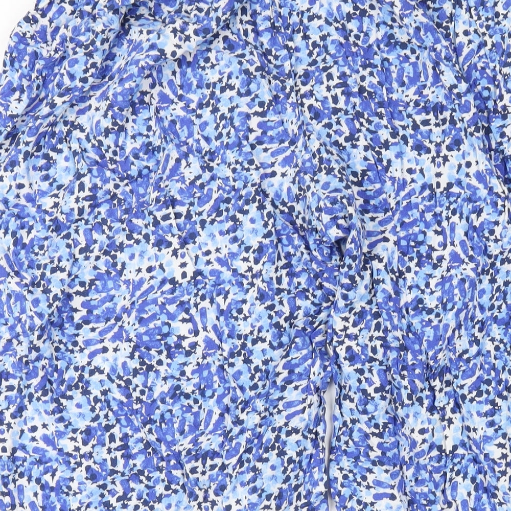 Womens UK Size S Marks and Spencer Regular Fit  Blue Trousers