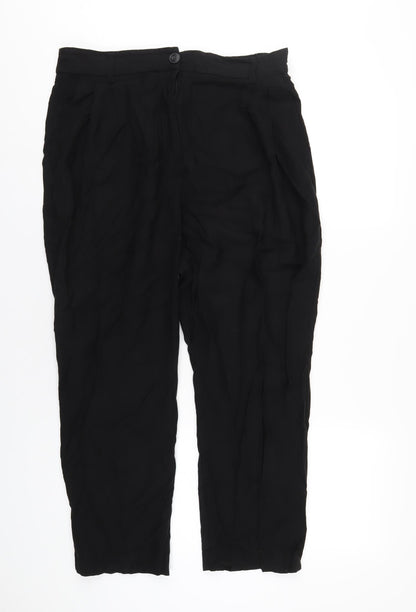 Womens UK Size 16 H&M Regular Fit  Black Trousers