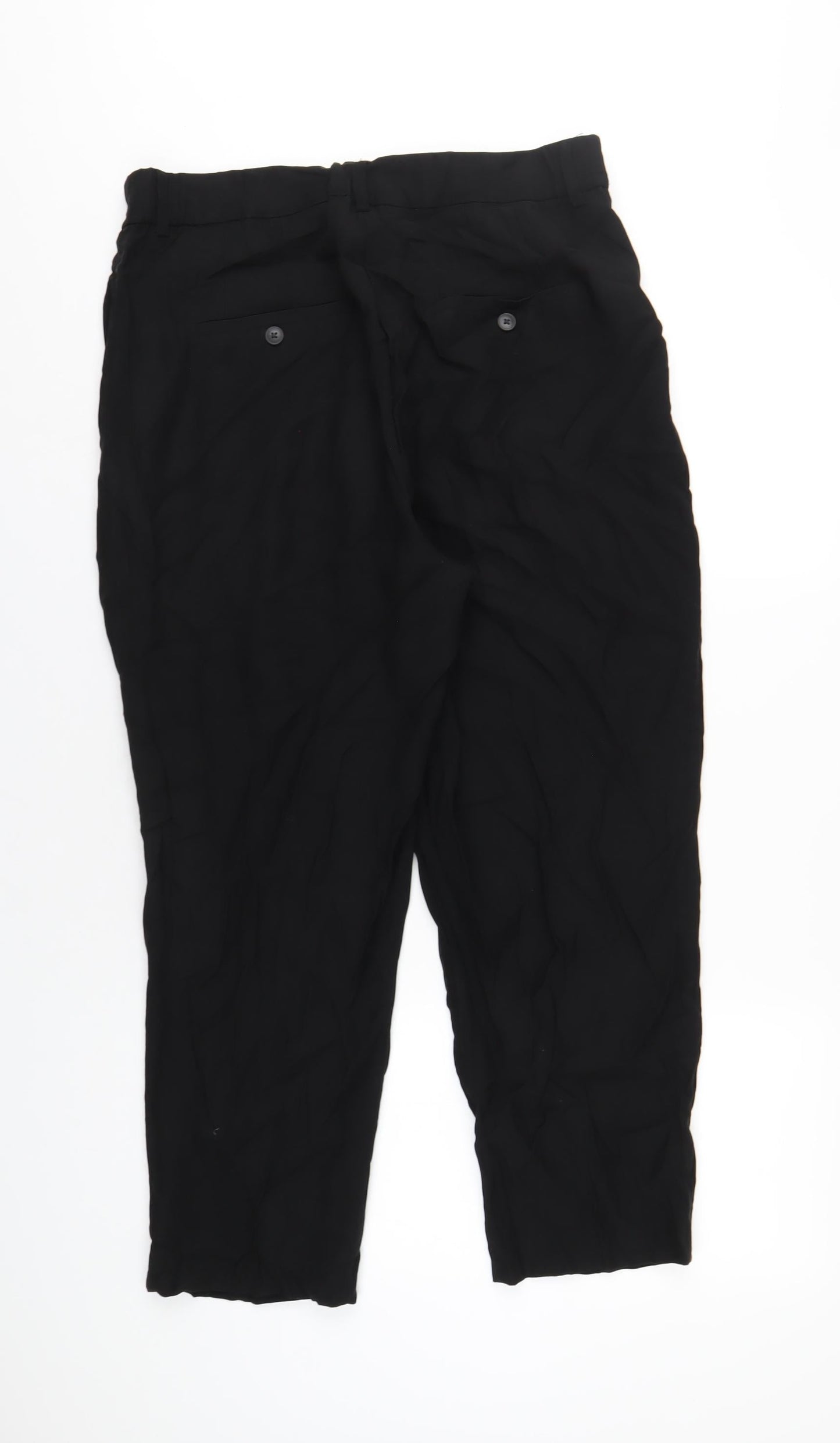 Womens UK Size 16 H&M Regular Fit  Black Trousers