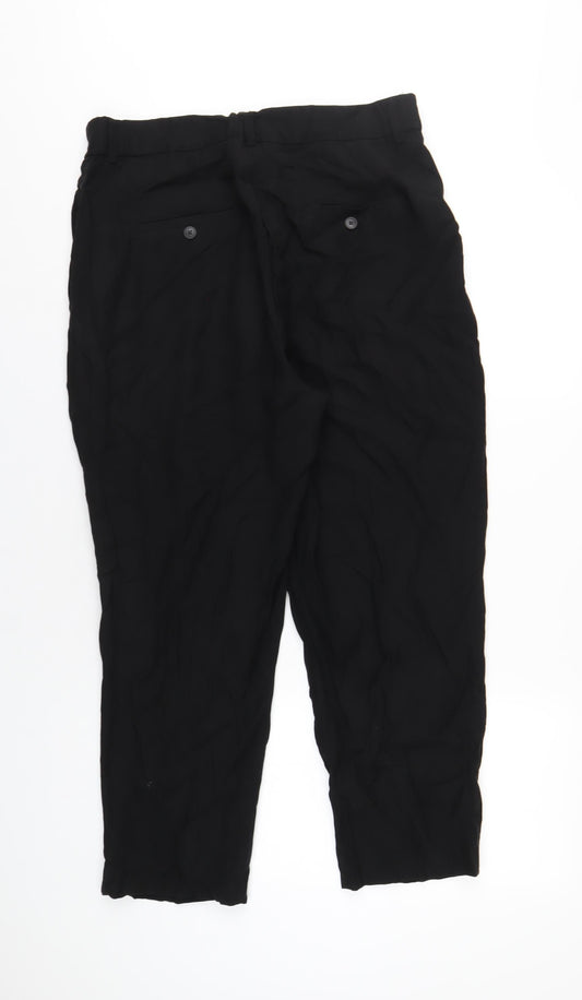 Womens UK Size 16 H&M Regular Fit  Black Trousers