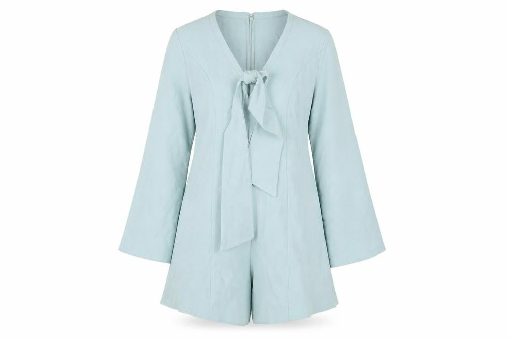 Womens UK Size 14 ASOS One-Piece Blue Playsuit