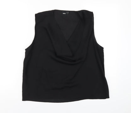 Womens UK Size 12 ASOS Black Basic Tank