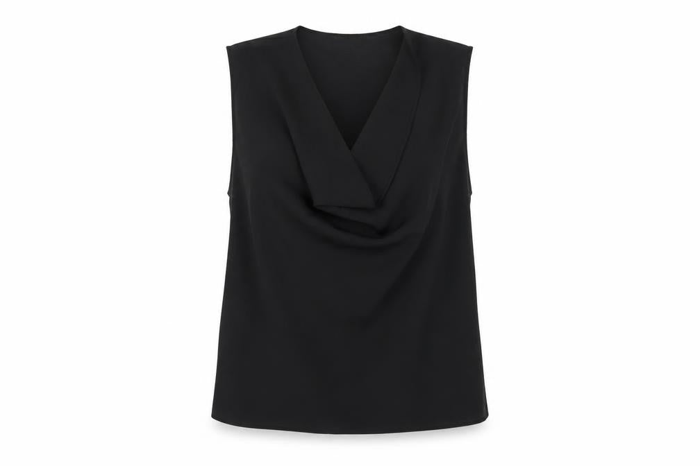 Womens UK Size 12 ASOS Black Basic Tank