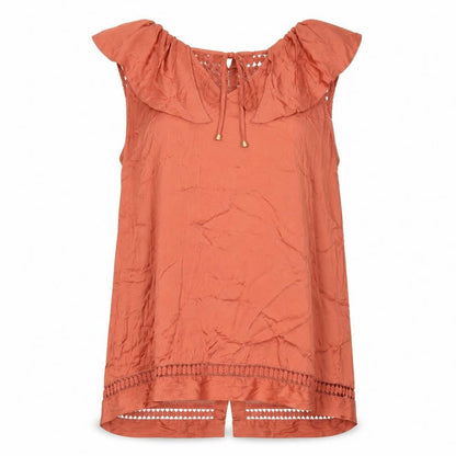 Womens UK Size 14 Per Una Orange Basic T-Shirt