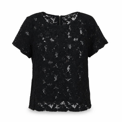 Womens UK Size M Zara Black Basic T-Shirt