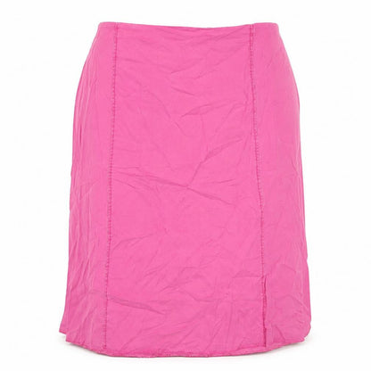 Ann Harvey Womens Pink Lyocell A-Line Skirt Size 22 Zip