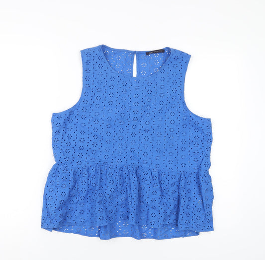 Womens UK Size 16 Marks and Spencer Blue Basic Tank