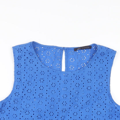 Womens UK Size 16 Marks and Spencer Blue Basic Tank