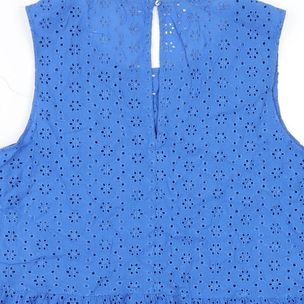 Womens UK Size 16 Marks and Spencer Blue Basic Tank