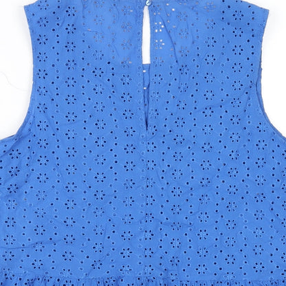 Womens UK Size 16 Marks and Spencer Blue Basic Tank
