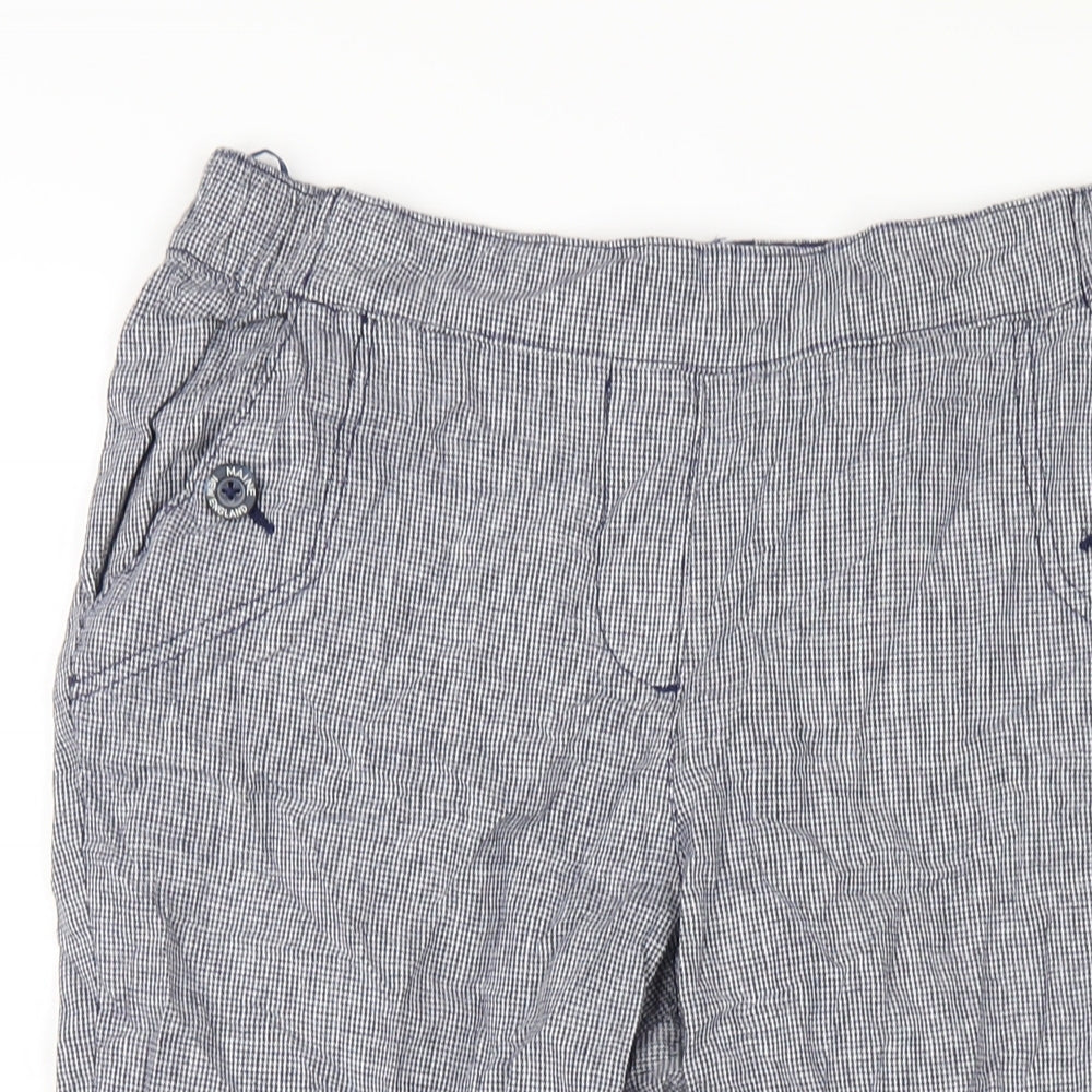Womens UK Size 12 Maine Regular Fit Capri Blue Trousers