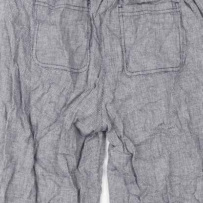 Womens UK Size 12 Maine Regular Fit Capri Blue Trousers