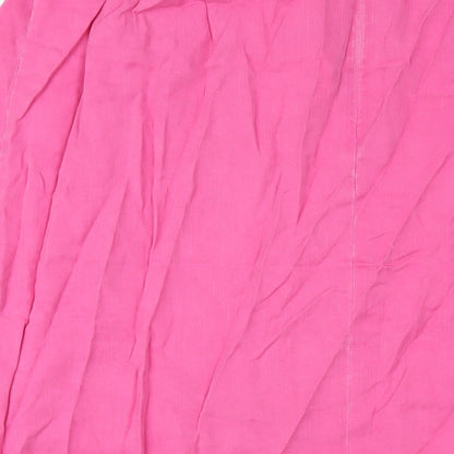 Ann Harvey Womens Pink Lyocell A-Line Skirt Size 22 Zip