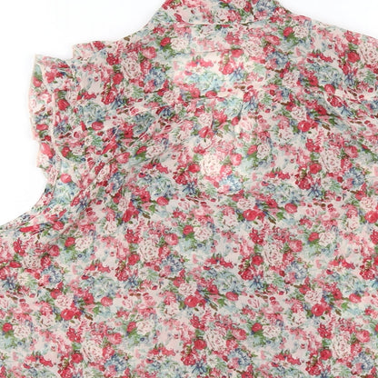 Womens UK Size 12 Dorothy Perkins Multicoloured Basic Blouse